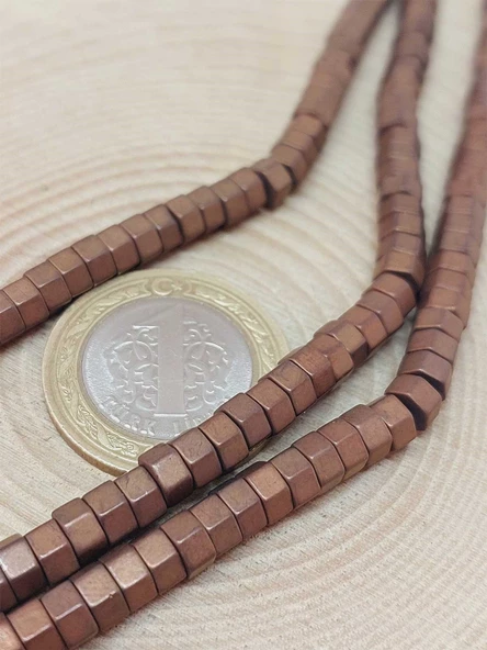 Hematit Taşı Şekilli Dizi 3x5mm (54654) - Resim 2