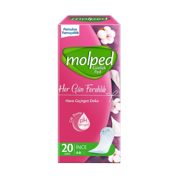 Molped Her Gün Ferahlık Günlük Ped 20 li x 4 Adet - 2