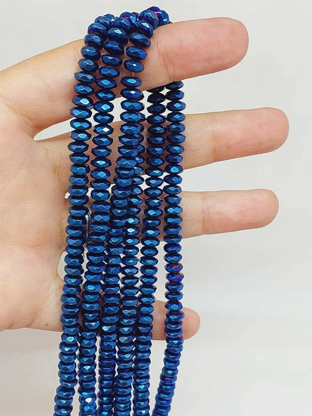 Hematit Taşı Rondela Dizi 3x6mm (54668) ürün görseli 1