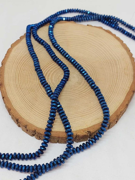 Hematit Taşı Rondela Dizi 3x6mm (54668) - Resim 3