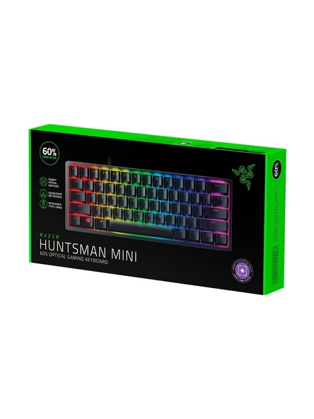 Razer Huntsman Mini Purple Switch RGB İngilizce Kablolu Gaming Klavye (RZ03-03390100-R3M1) - 3