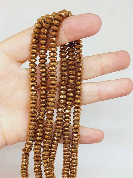 Hematit Taşı Rondela Dizi 3x6mm (54678) ürün görseli