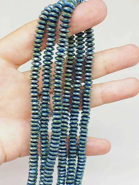 Hematit Taşı Rondela Dizi 2x6mm (54676) ürün görseli