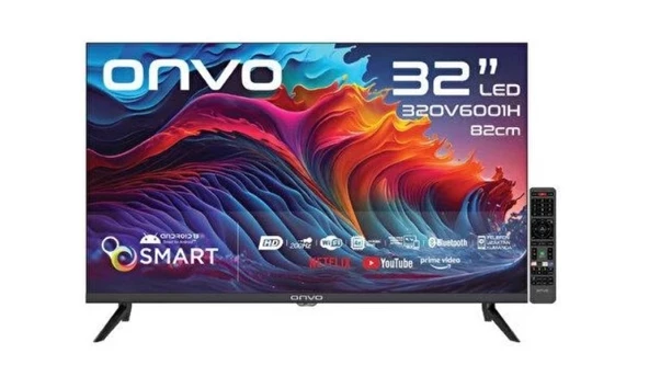 Onvo 32OV6001H HD 32" 82 Ekran Uydu Alıcılı Android Smart LED TV