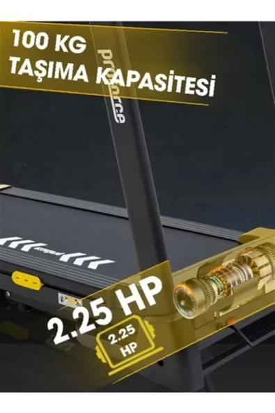 Proforce Leta Koşu Bandı - Katlanabilir Programlanabilir 0-12 KM/Sa Hız-LED ekran Kolay Kurulumlu - 4