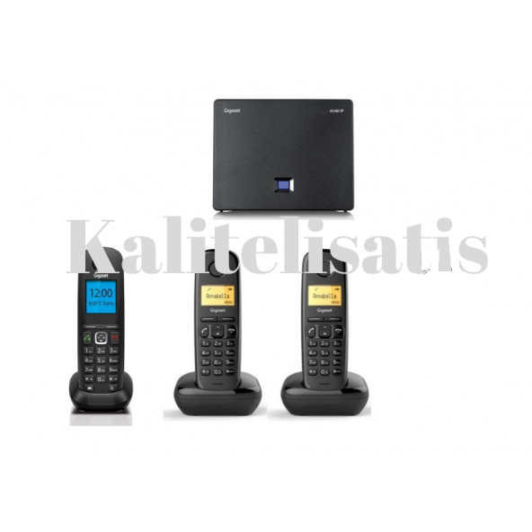 Gigaset Analog & IP 3 Dahili Telsiz Kablosuz Telefon Santrali