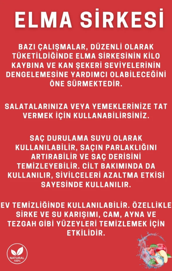Abbas Efendi Elma Sirkesi 500 ml - 2