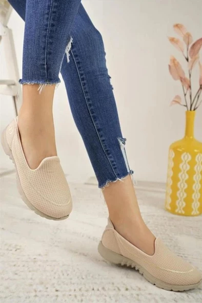 Diva Mod 801-24 Triko Konforlu Esnek Kadın Sneaker - Resim 3