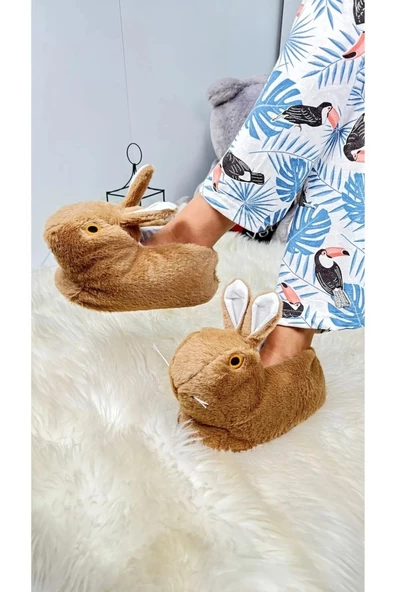 Kar 154-24 Termal Tavşan Figürlü Panduf 36-40 - 7