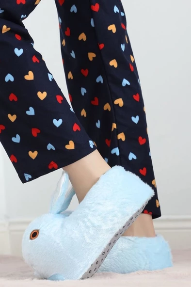 Esra 153-24 Termal Tavşan Figürlü Panduf 36-40 - 6