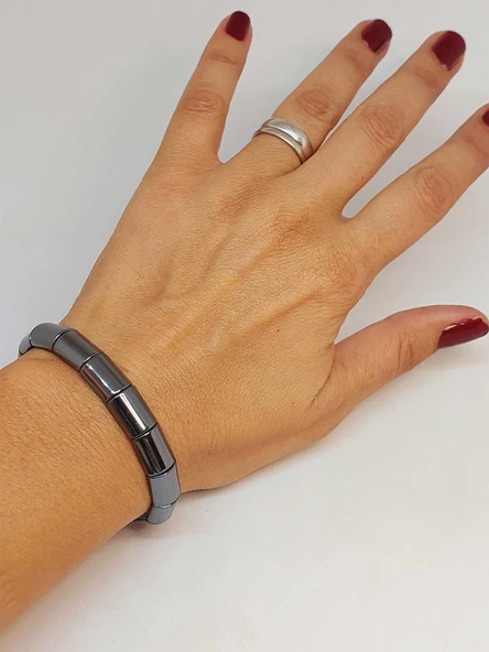 Hematit Taşı Unisex Bileklik (54688) - Resim 2