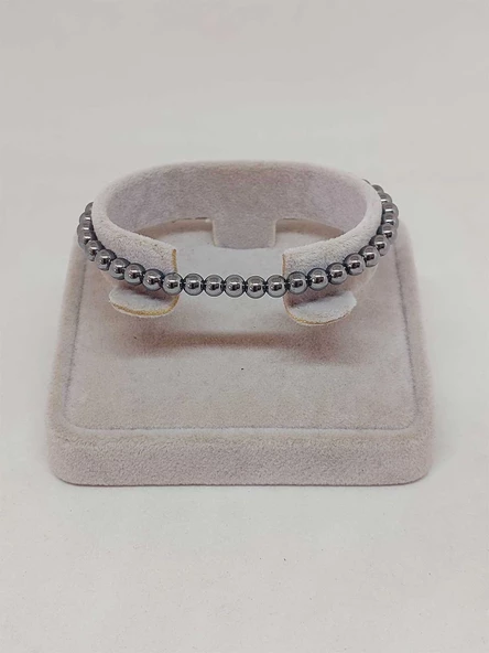 Terahertz Taşı Bileklik 4mm (45204) - Resim 2