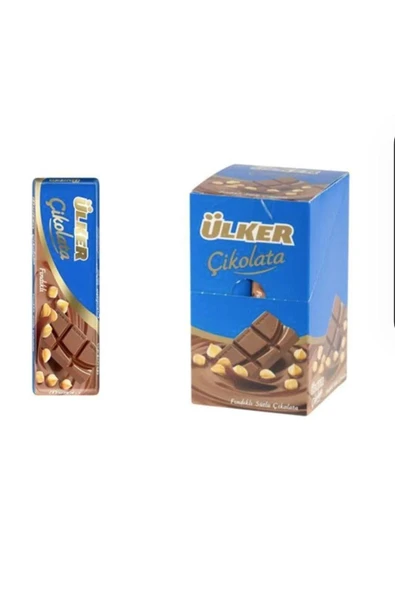 Ülker Bütün Fındıklı Sütlü Baton Çikolata 30 Gram x 12 Adet