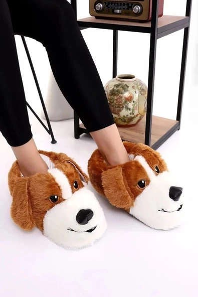 Çiçek 160-24 Termal Köpek Figürlü Panduf 36-40 - 5