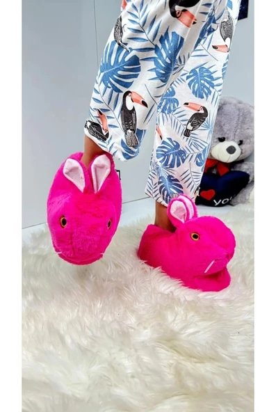 Kar 154-24 Termal Tavşan Figürlü Panduf 36-40 - 6