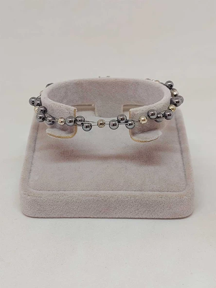 Terahertz Taşı Bileklik 4mm (39342) - Resim 4