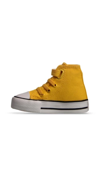 Erkek Bebek Sneaker - Sarı, Tekstil - 2