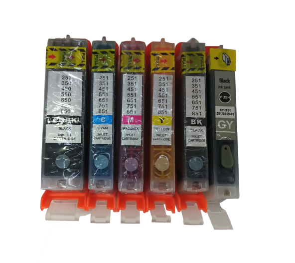 CANON iP7240 iP8700 iP8750 UYUMLU KOLAY DOLAN KARTUŞ 6 RENK (DOLU) ürün görseli