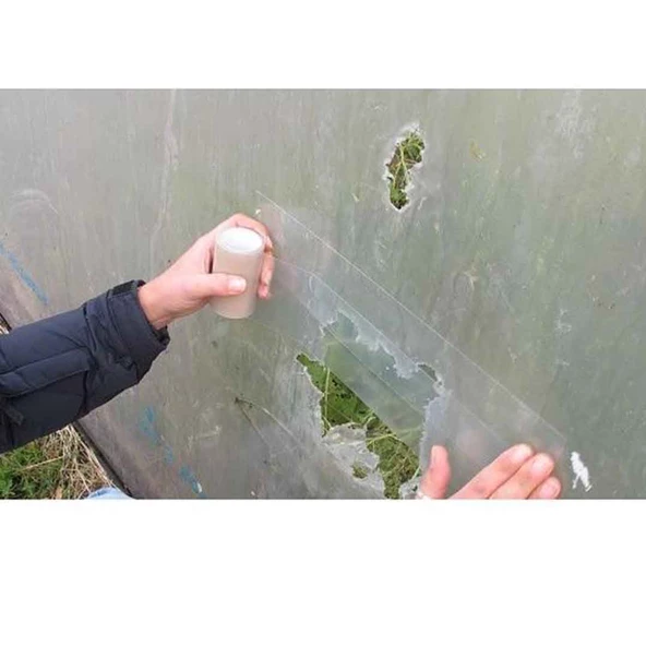 UNİTTO LİFLİ SERA BANDI 10 CM SERA NAYLONU TAMİR BANDI 1. SINIF BASINCA DUYARLI TAMİR BANT - Resim 3