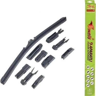 inwells 9 aparatlı Muz Silecek 35-38-40-43-45-48-50-53-55-60-65-70cm Tüm araçlar uyumlu