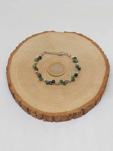 Anyolit (Rubizoit- Rubyzoisit) Taşı Bileklik 4mm (39334) - Resim 3