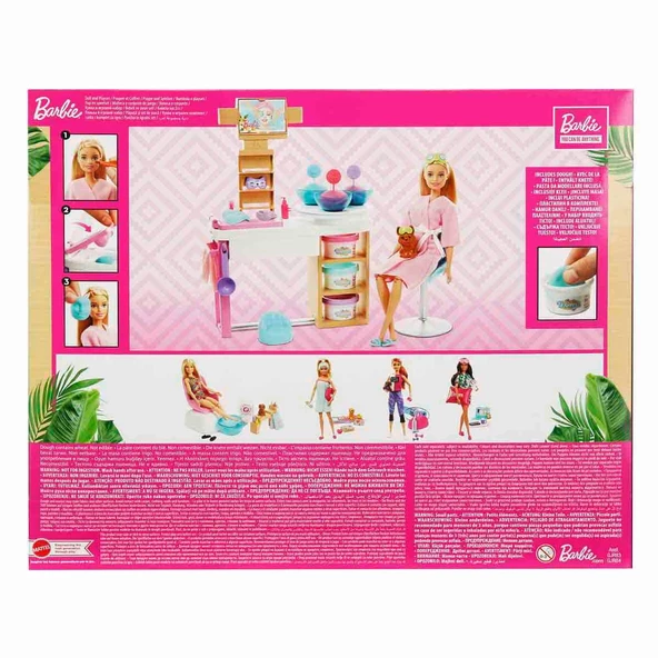 Barbie Yüz Bakımı Yapıyor Oyun Seti GJR84 - 5