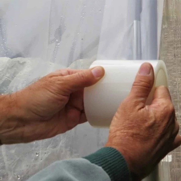 UNİTTO LİFLİ SERA BANDI 10 CM SERA NAYLONU TAMİR BANDI 1. SINIF BASINCA DUYARLI TAMİR BANT - Resim 2