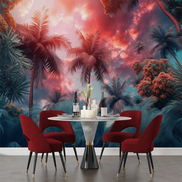 Tropikal Doğa Manzaralı Duvar Kağıdı - Resim 5