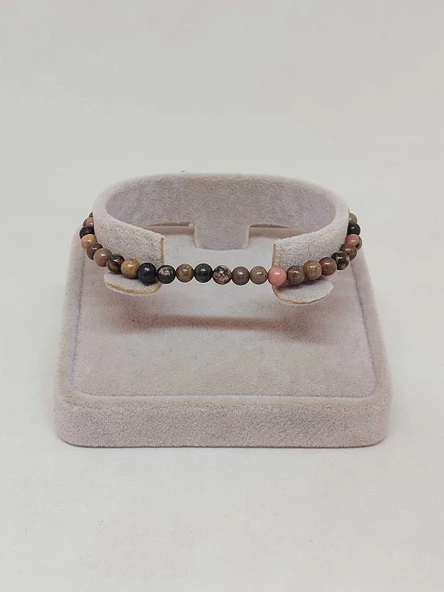 Rodonit Taşı Bileklik 4mm (45206) - Resim 4