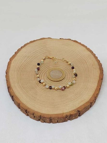 Florit Taşı Bileklik 4mm (39347) - Resim 3