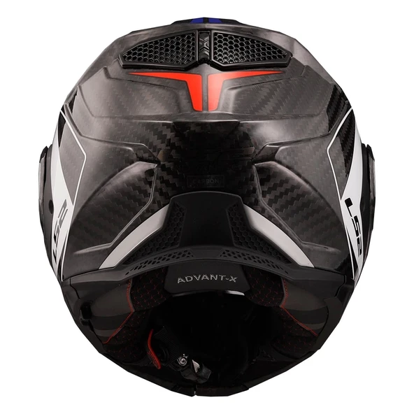 LS2 ADVANT X KARBON FUTURE BEYAZ-MAVİ KASK - 3