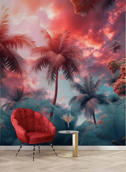 Tropikal Doğa Manzaralı Duvar Kağıdı - Resim 6