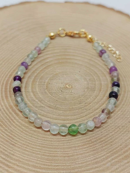 Florit Taşı Bileklik 4mm (45214) - Resim 5