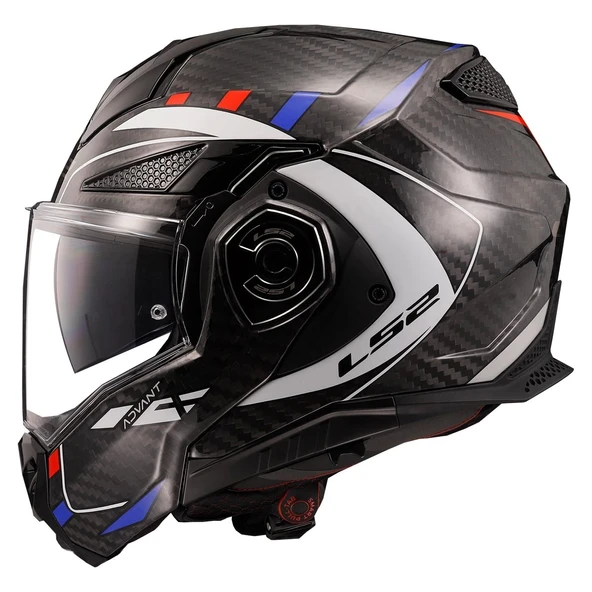 LS2 ADVANT X KARBON FUTURE BEYAZ-MAVİ KASK - 2