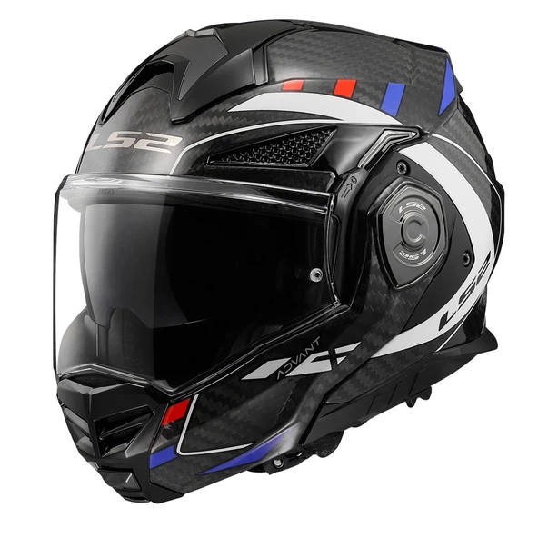 LS2 ADVANT X KARBON FUTURE BEYAZ-MAVİ KASK