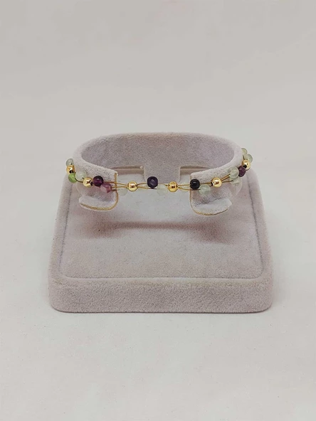 Florit Taşı Bileklik 4mm (39347) - Resim 4