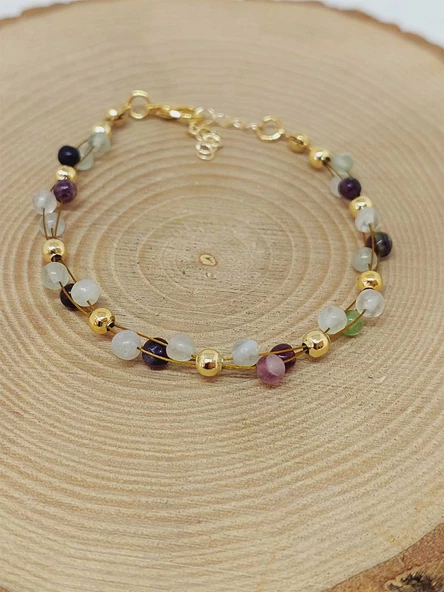 Florit Taşı Bileklik 4mm (39347) - Resim 5