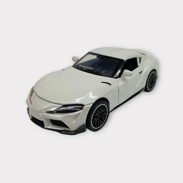 Çekbırak Metal Araba Sesli Işıklı 1:32 - Beyaz ürün görseli