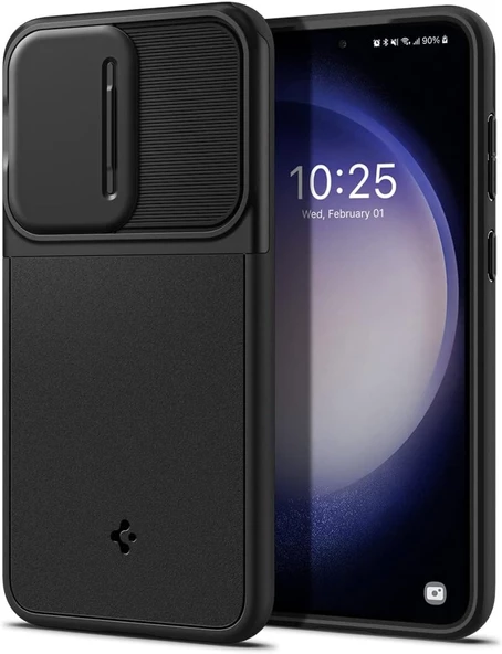 Spigen Galaxy S23 Plus Kılıf Optik Armor Black - ACS05687