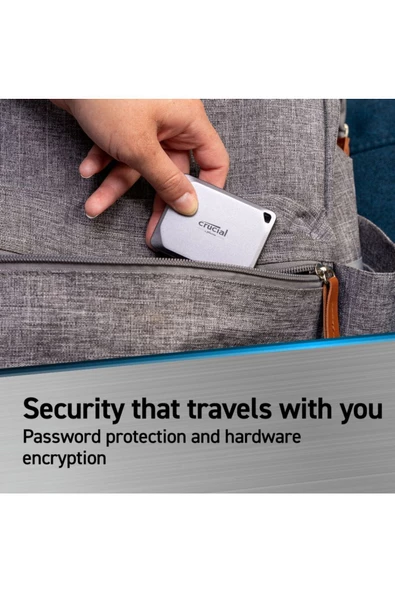 Crucial X9 Pro 4TB Taşınabilir SSD CT4000X9PROSSD9 - 5