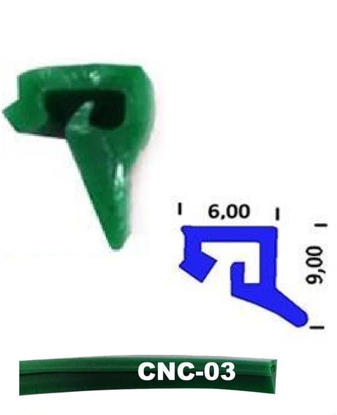 Contacall Cnc Kızak Fitili İthal Tip Cnc Contası 5 Metre Siyah - Resim 3