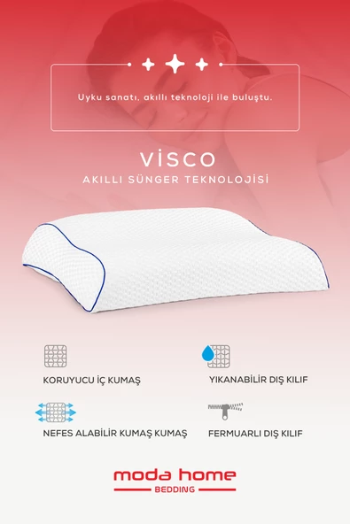 Moda Home Bedding 2li Çift Boyun Destekli Yastık - 2