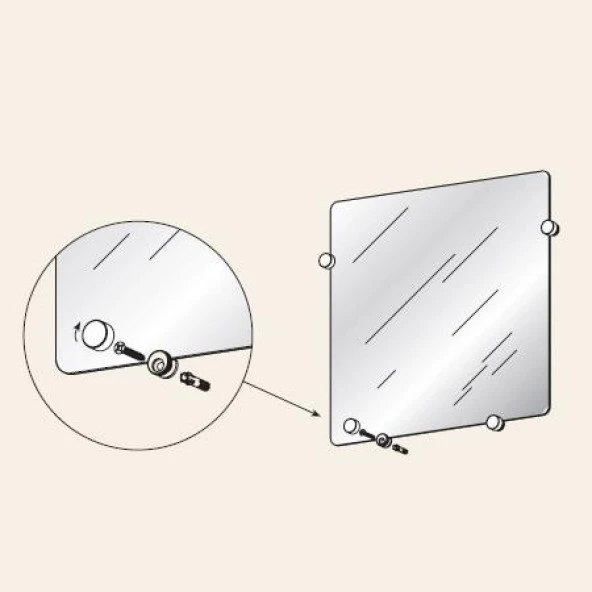 Gürçay Ayna Tutucu Bağlantı 28mm - 3