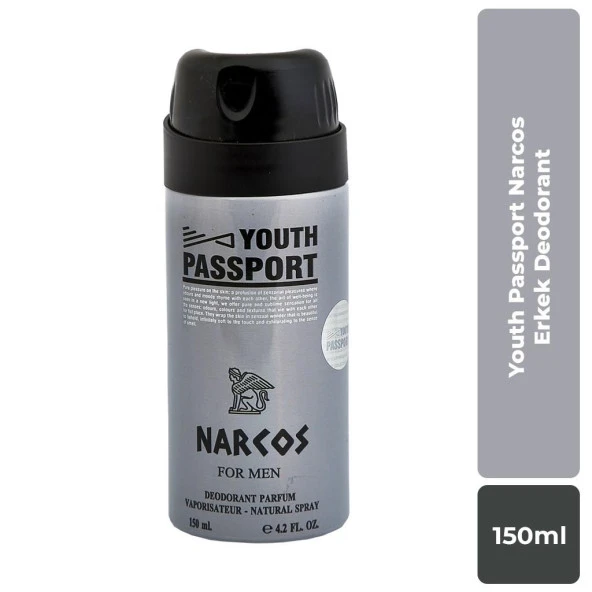 Youth Passport Deodorant 150ml Erkek Narcos