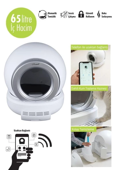 Kiwi Pets KPLB-10770 Otomatik Kedi Tuvaleti - 2