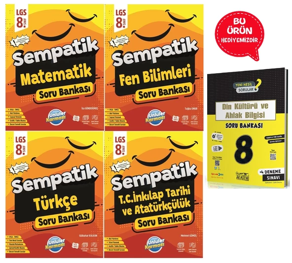 8.Sınıf Sempatik Soru Bankası Seti ürün görseli 1