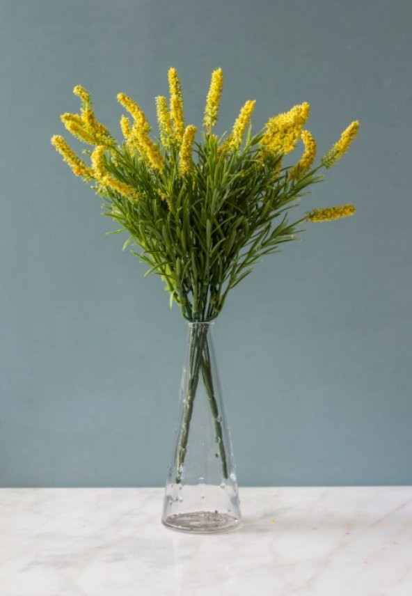 Cote dAzur Sarı Yapay Lavanta ( Yapay Çiçek )