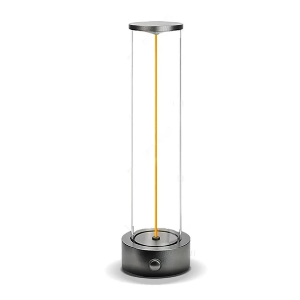 Monozone Manyetik Masa Lambası Abajur Şarjlı Modern Okuma Işığı 3 Modlu Strip Light Dokunmatik Işık - 8