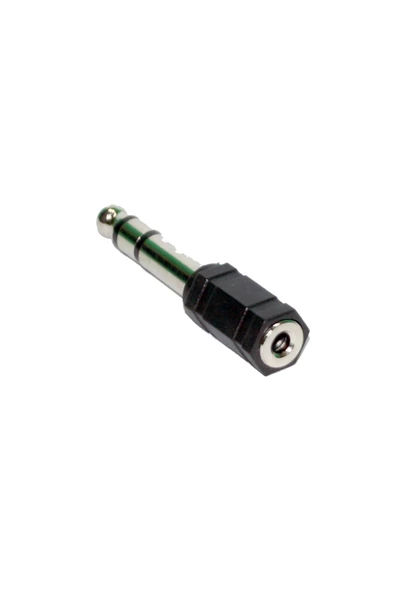 chester 3,5 Mm - 6,5 Mm Çevirici Sterio Jak 3,5 Dişi - 6,5 Erkek - 5