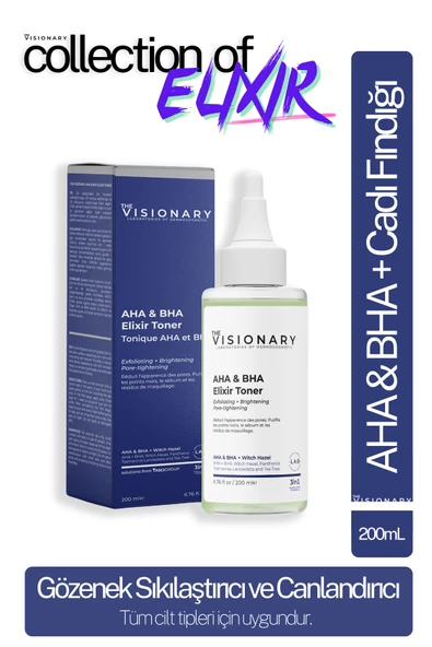 The Visionary AHA & BHA - Cadı Fındığı İçeren Gözenek Sıkılaştırıcı ve Canlandırıcı Tonik 200 mL